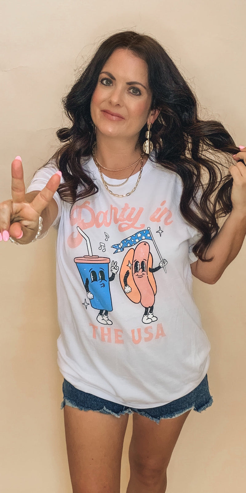Party In The USA Graphic Top