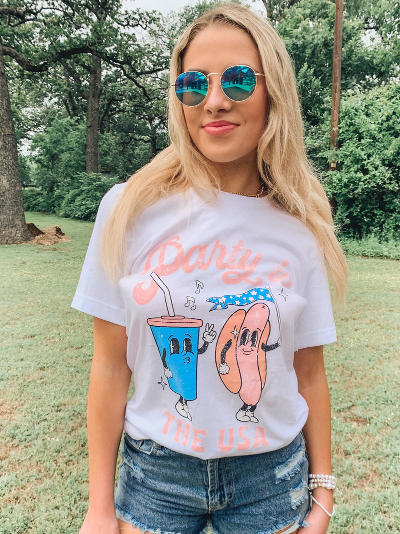Party In The USA Graphic Top