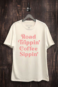 Road Trippin' Coffee Sippin' Graphic Top
