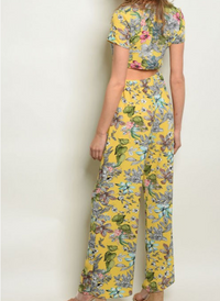 Yellow Floral Top & Pants Listed Separately
