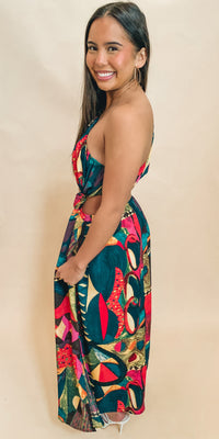 Best seller! PRINTED ONE SHOULDER MAXI DRESS
