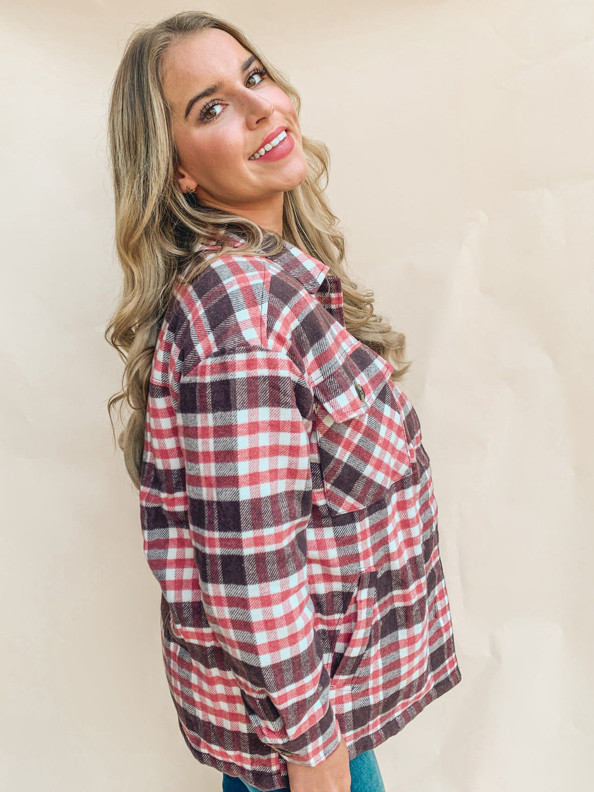 Plaid Woven Shacket