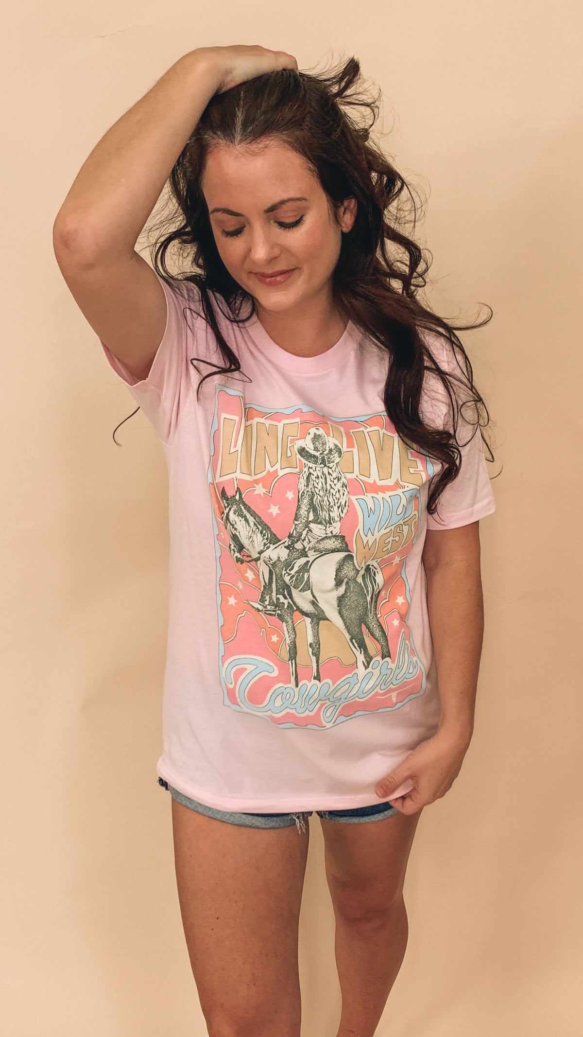 Long Live Cowgirls Graphic Top