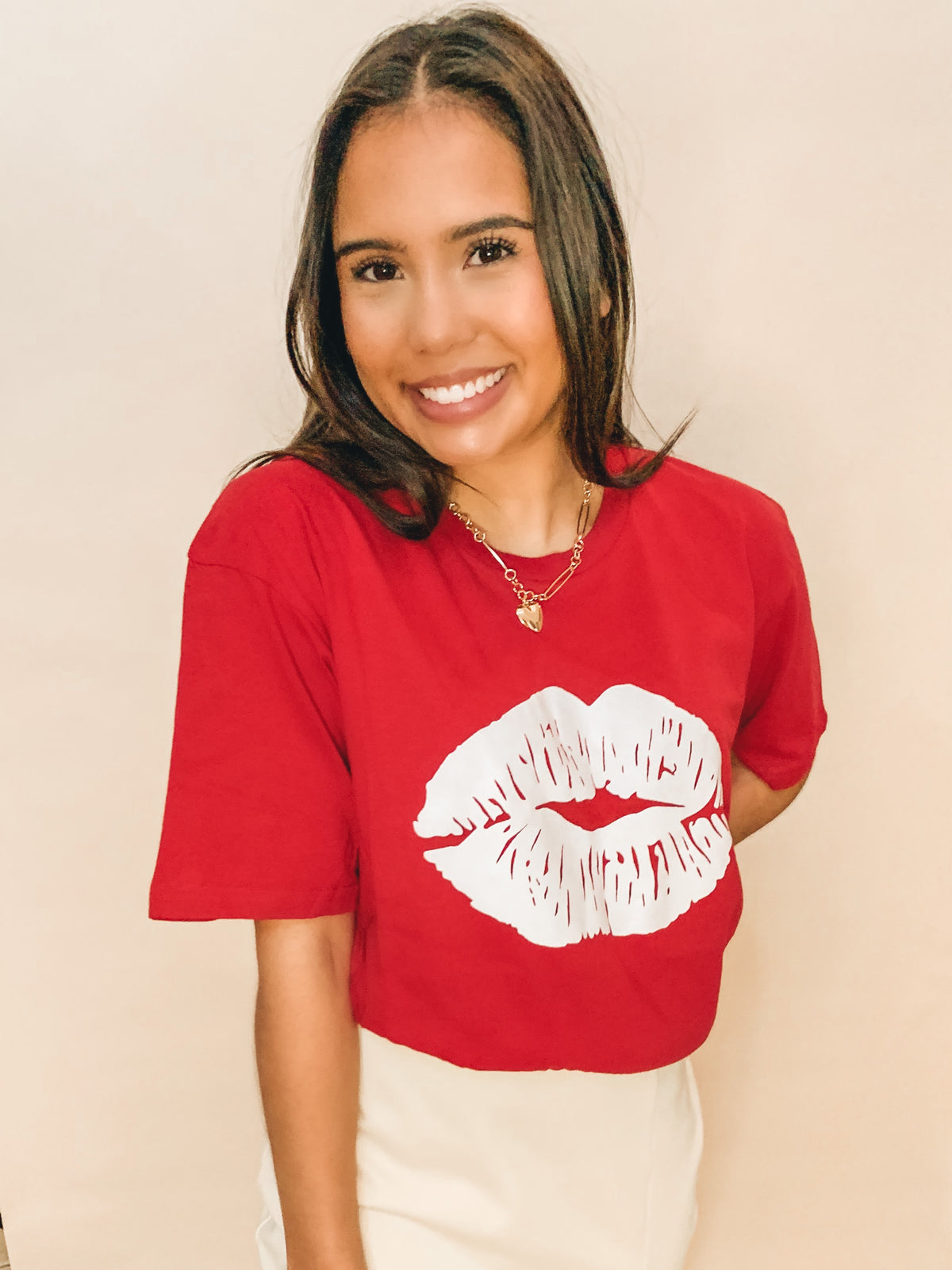 LIPS GRAPHIC TOP