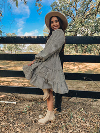 Gingham Smocked Dress