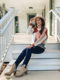 Fall Dreams Color Block Sweater