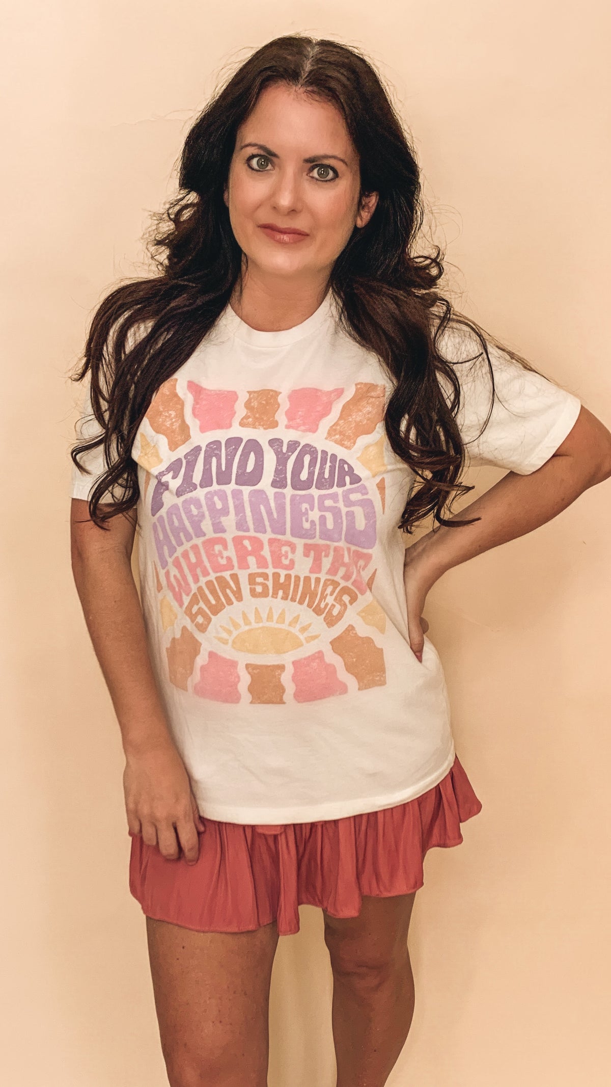 Find Your Happiness Graphic Top