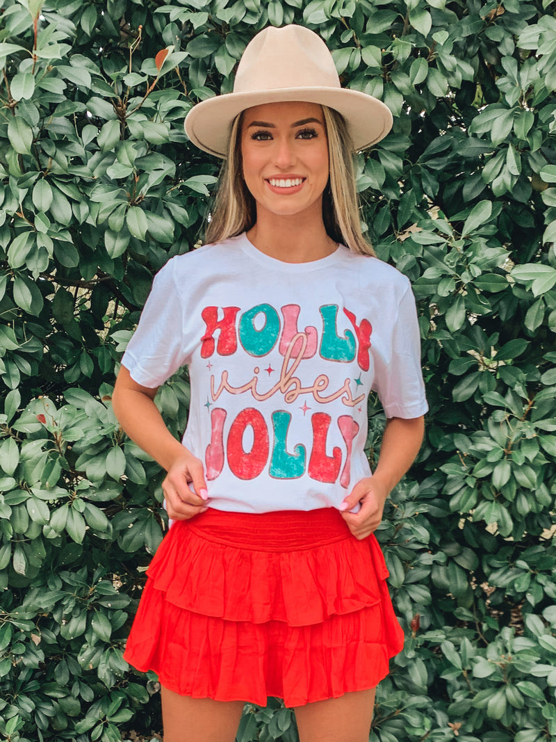 HOLLY JOLLY CHRISTMAS GRAPHIC T-SHIRT